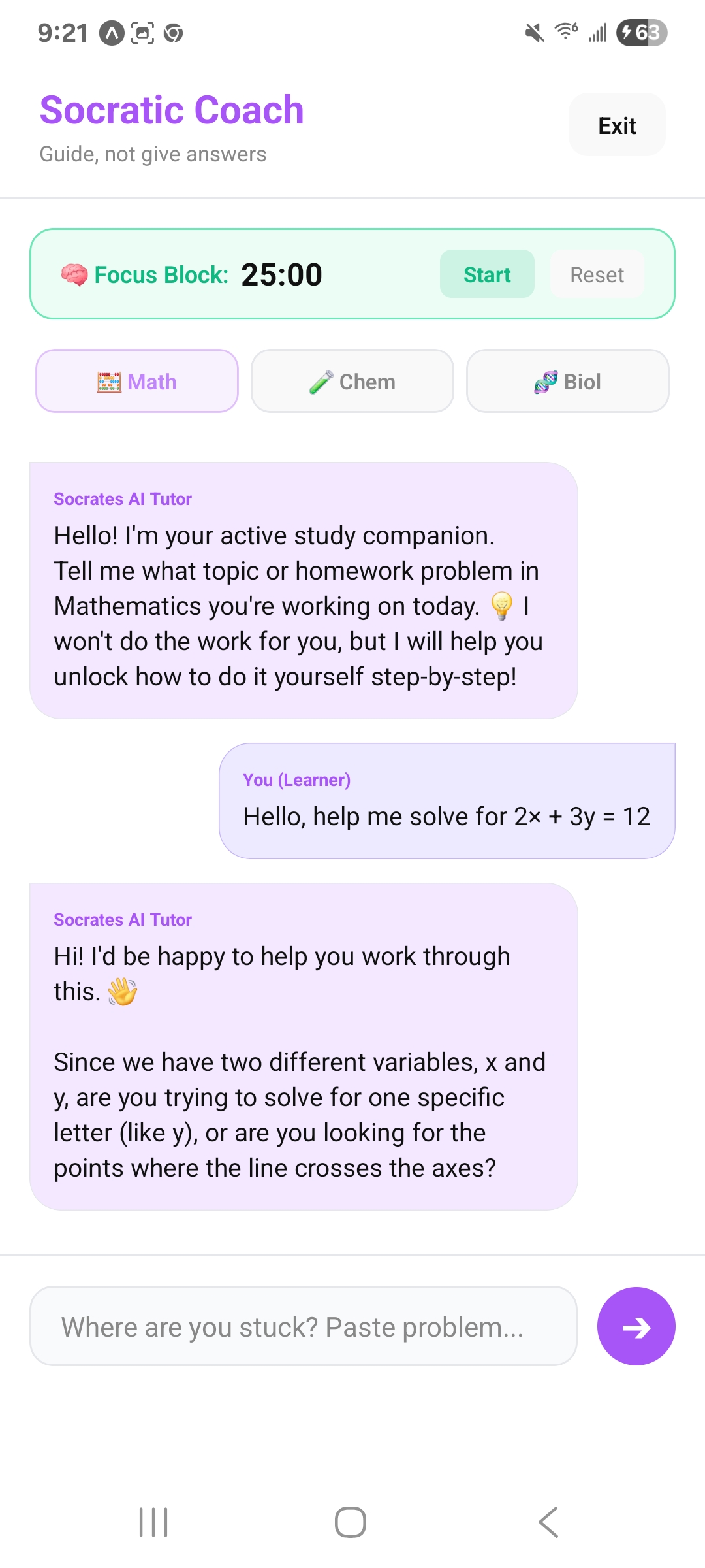 Socratic Coach on Lunlil